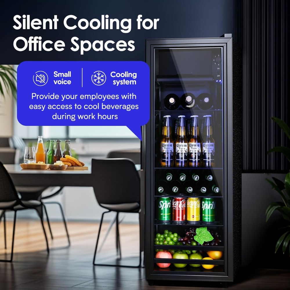 Wine Beer Mini Fridge - Small Drink Dispenser,Beverage Refrigerator Cooler 4.5