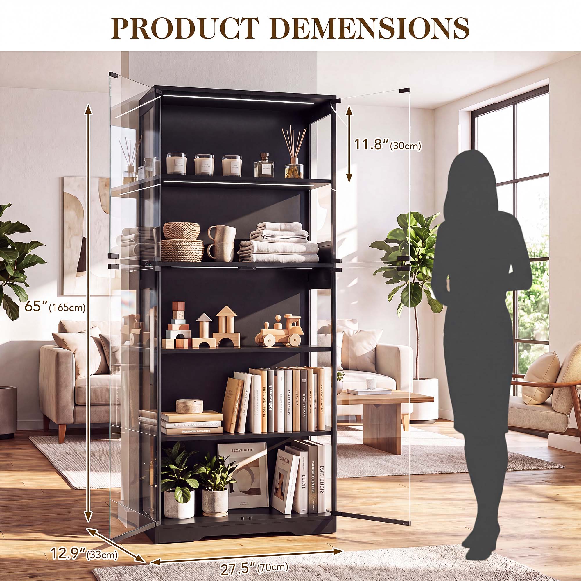 TCGBKAF 5‑Tier Display Cabinet - огляд і ціна Cocktail Shaker Set