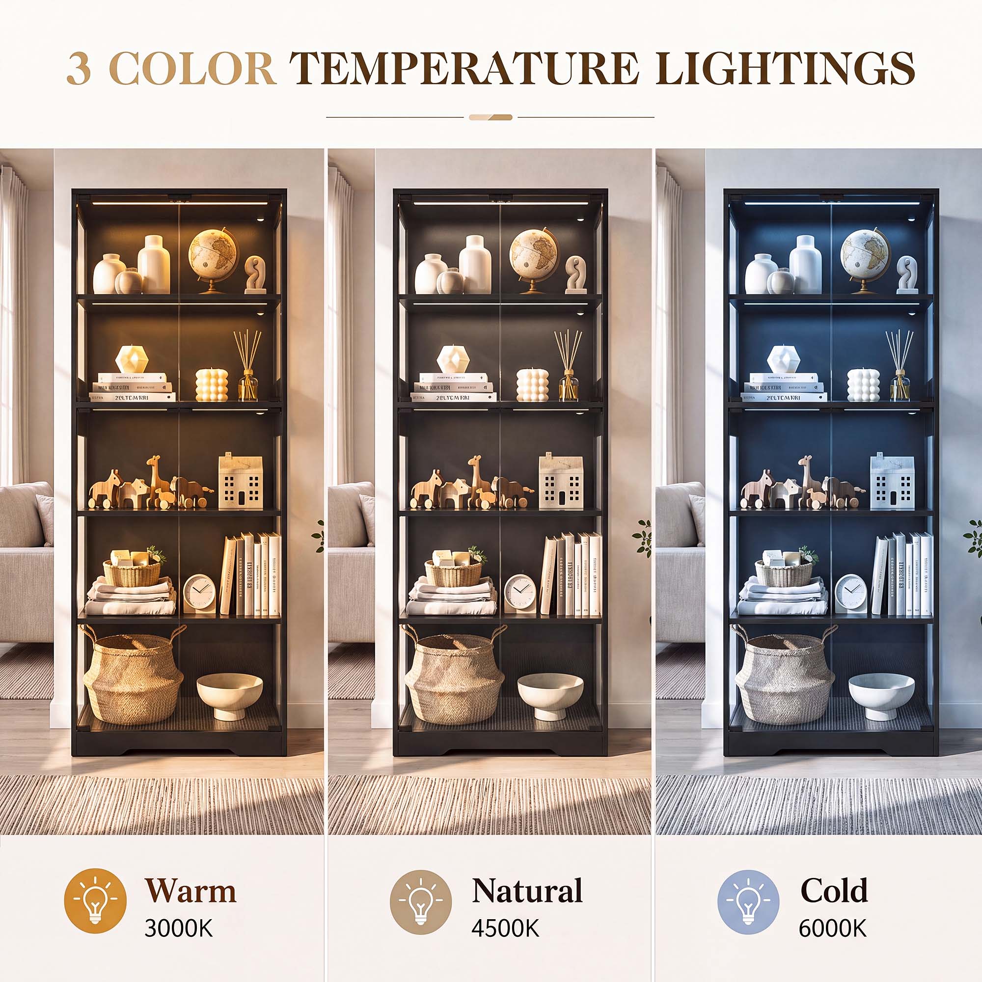 TCGBKAF 5‑Tier Display Cabinet - огляд і ціна Cocktail Shaker Set