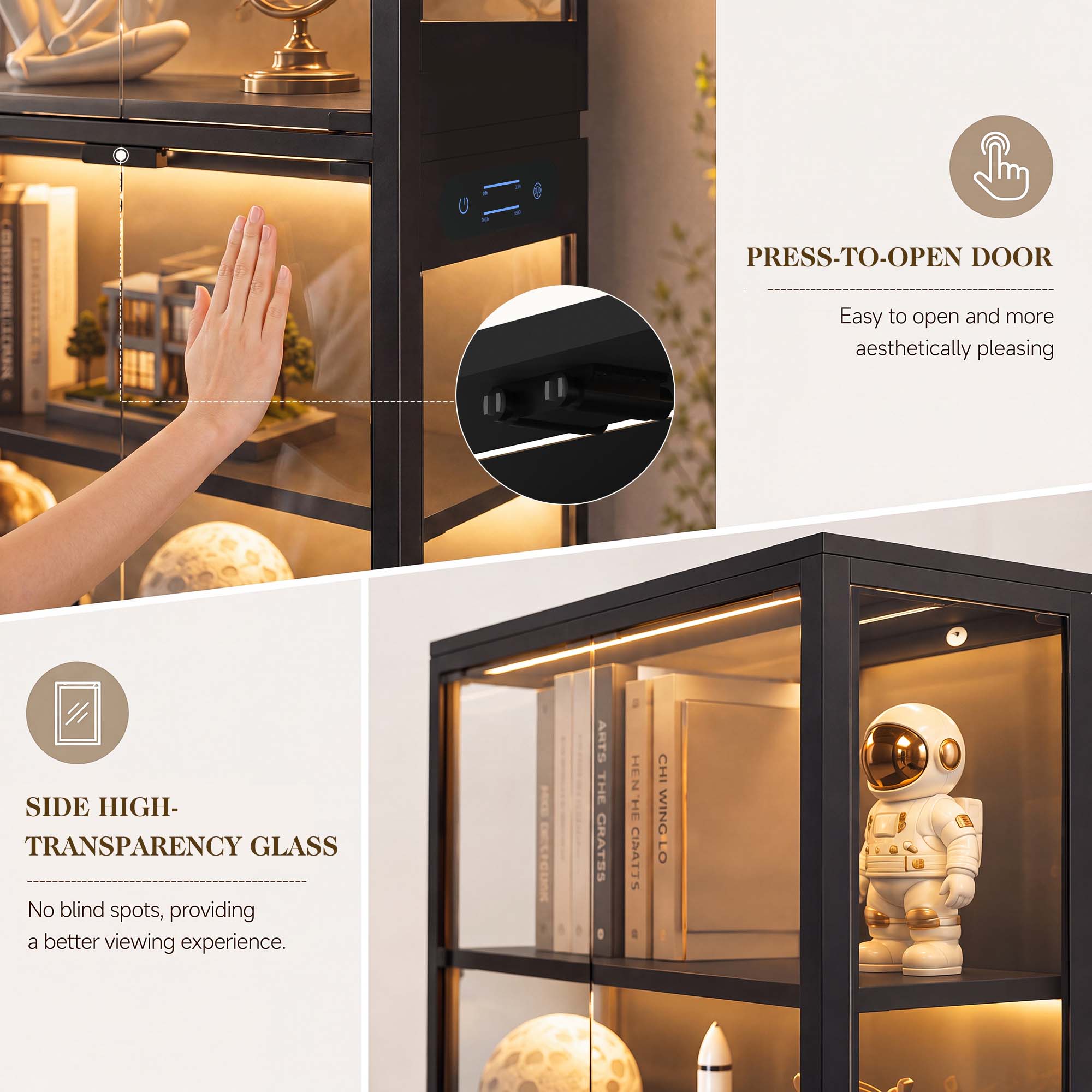 TCGBKAF 5‑Tier Display Cabinet - огляд і ціна Cocktail Shaker Set