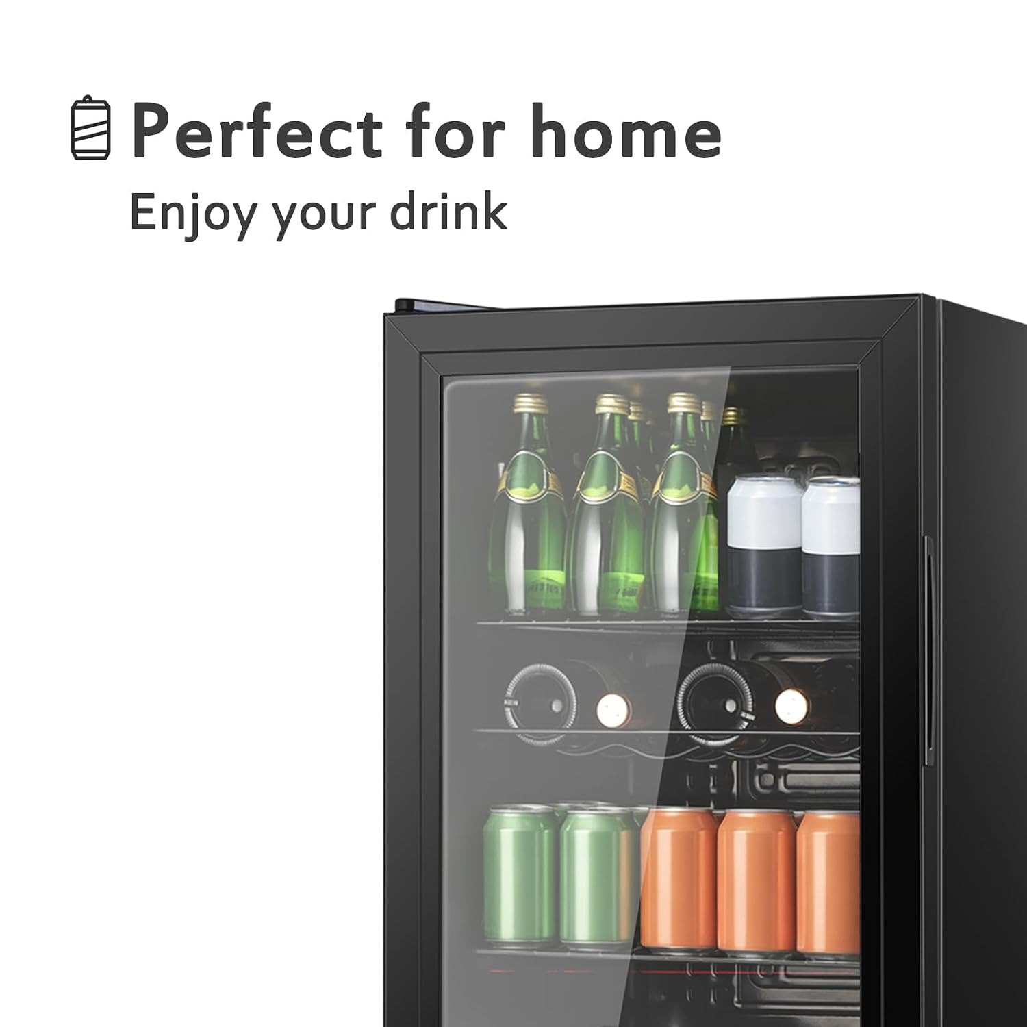 4.5 cu.ft Beverage Refrigerato - огляд і ціна Wine Beer Mini Fridge