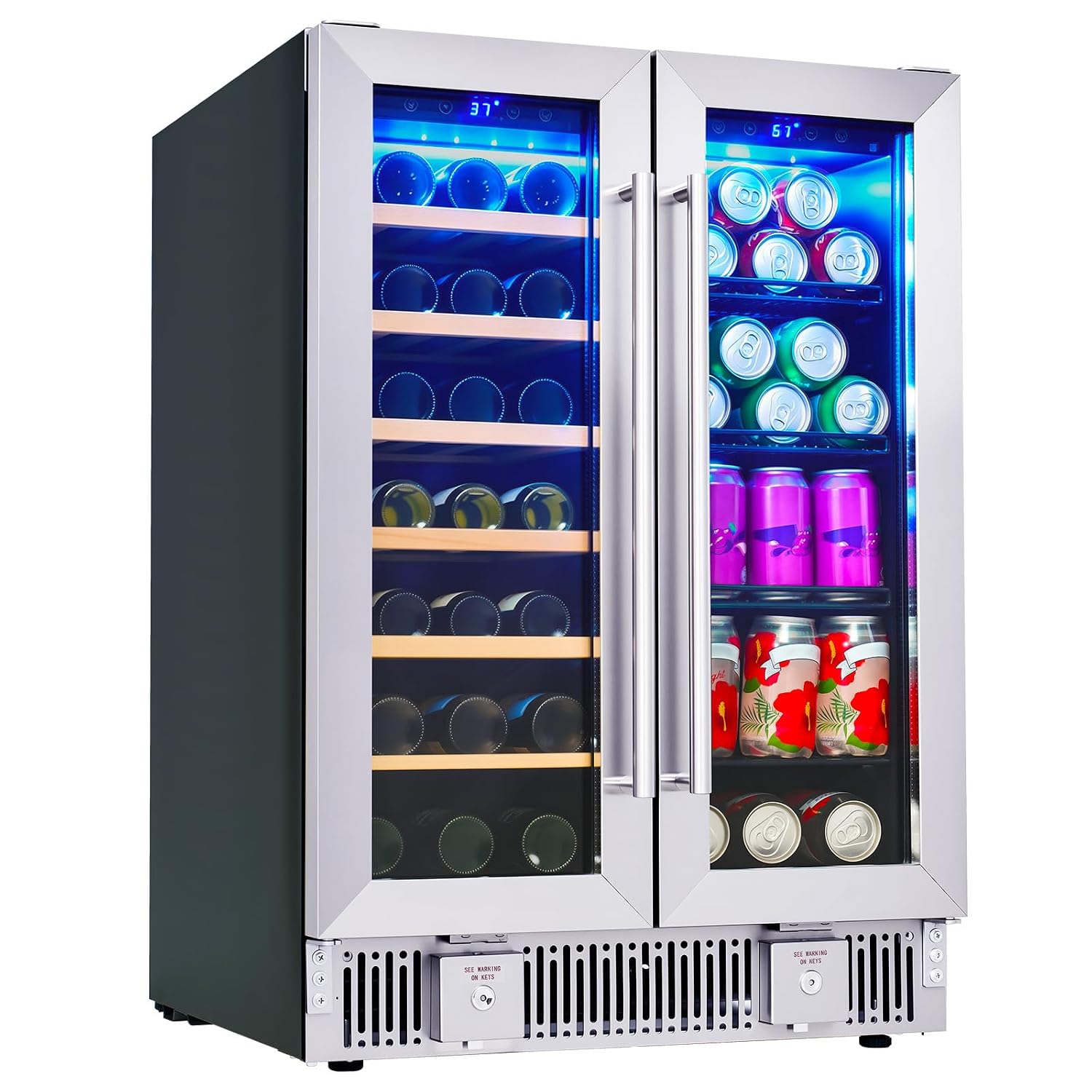 Beverage Refrigerator, 24-Inch - огляд і ціна Wine And Beer Undercounter Fridge