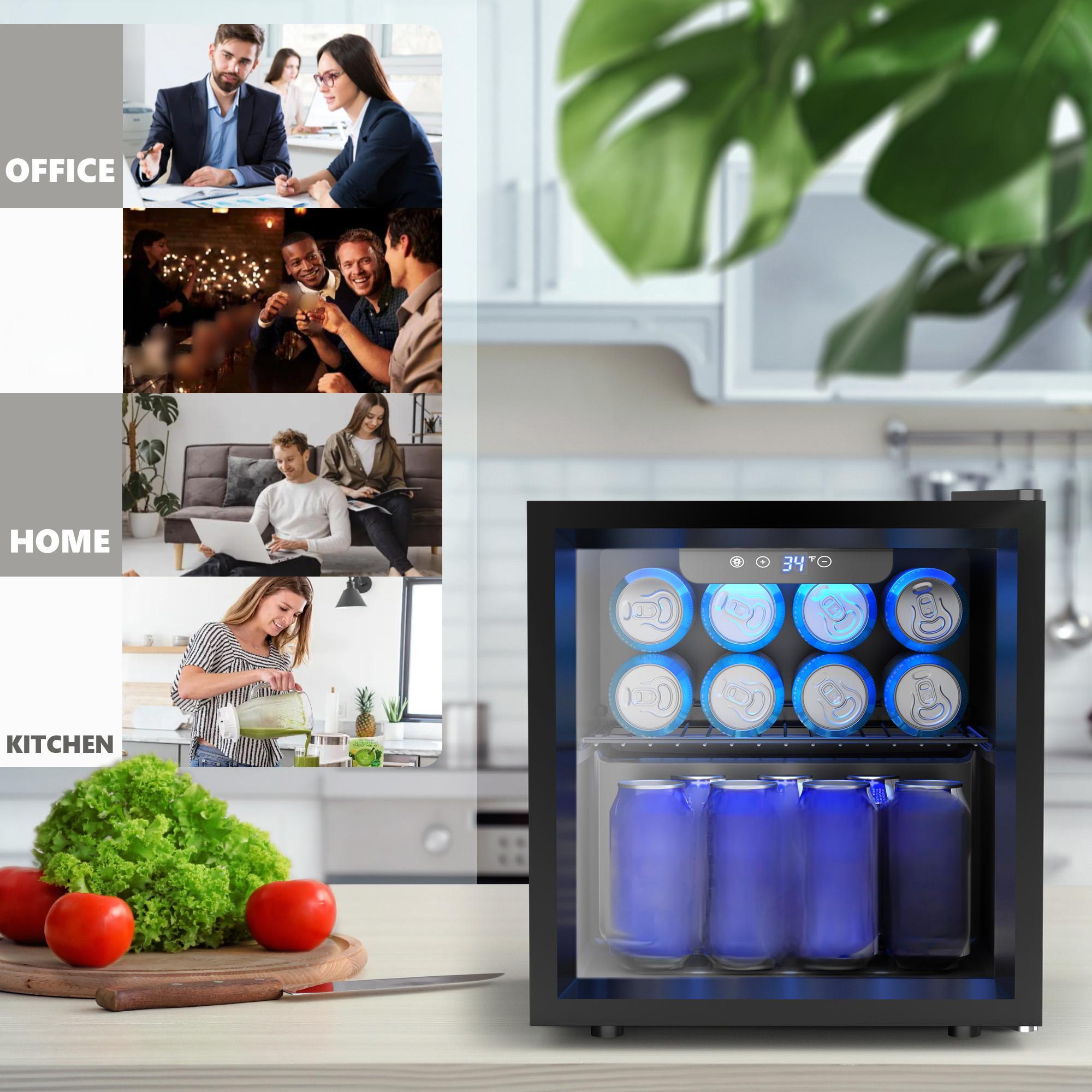 EKOJUCE Glass Door Mini Fridge - огляд і ціна Wine Beer Mini Fridge
