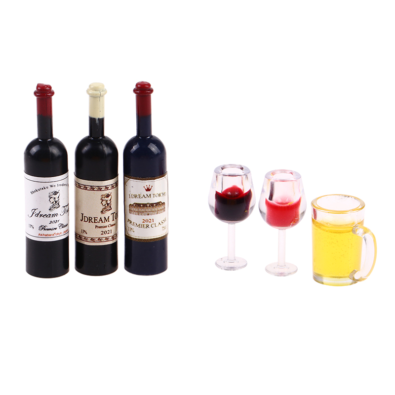 5Pcs 1:12 Dollhouse Miniature  - огляд і ціна Wine Y Beer