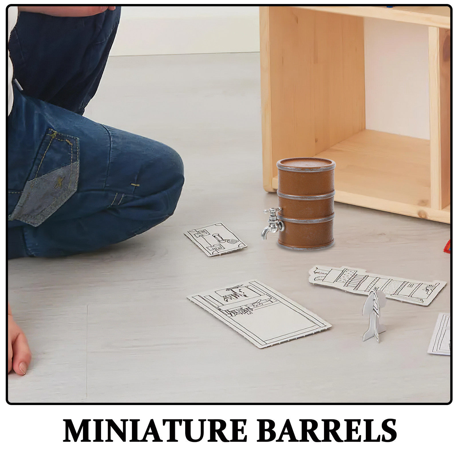 2Pcs Mini Wooden Wine Barrels  - огляд і ціна Wine Y Beer