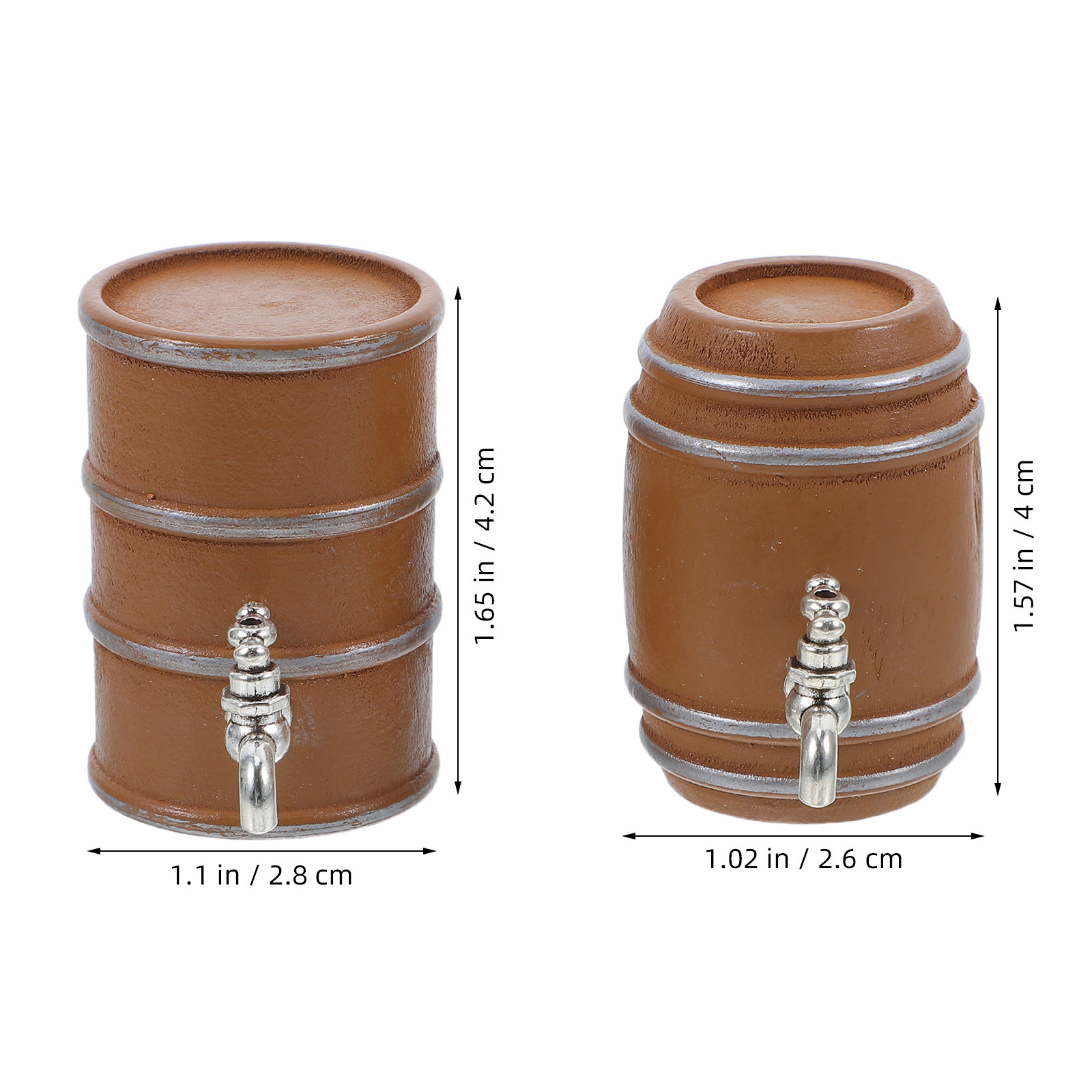 2Pcs Mini Wooden Wine Barrels  - огляд і ціна Wine Y Beer