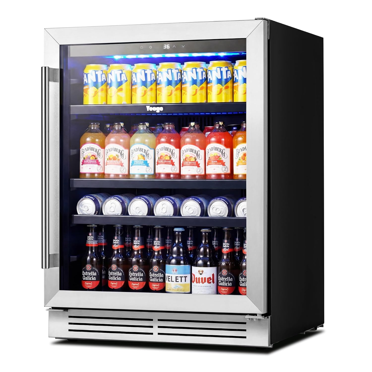 24 Inch Beverage Cooler Fridge - огляд і ціна Wine And Beer Undercounter Fridge