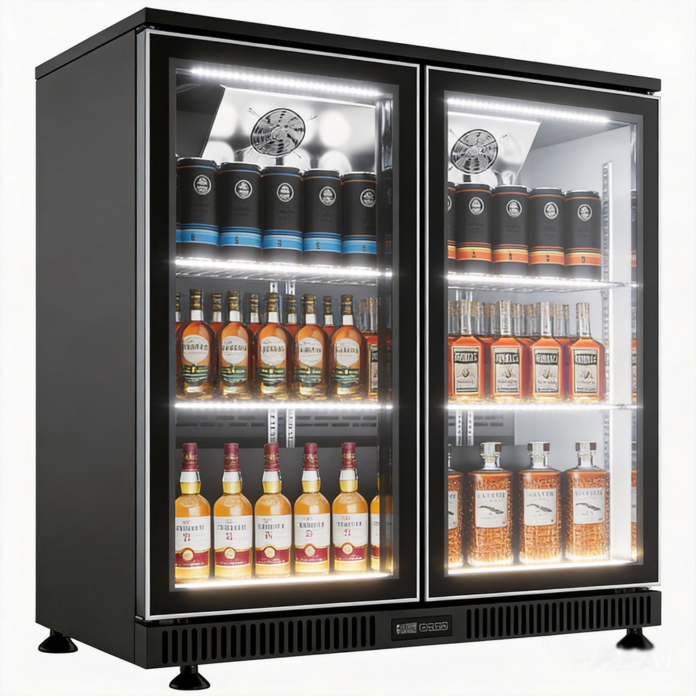 CE/RoHS 2 Door Bar Fridge 200L - огляд і ціна Wine Beer Mini Fridge