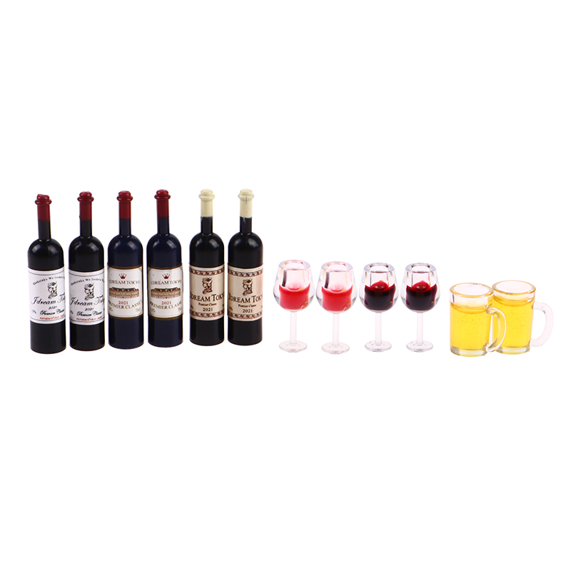 5Pcs 1:12 Dollhouse Miniature  - огляд і ціна Wine Y Beer