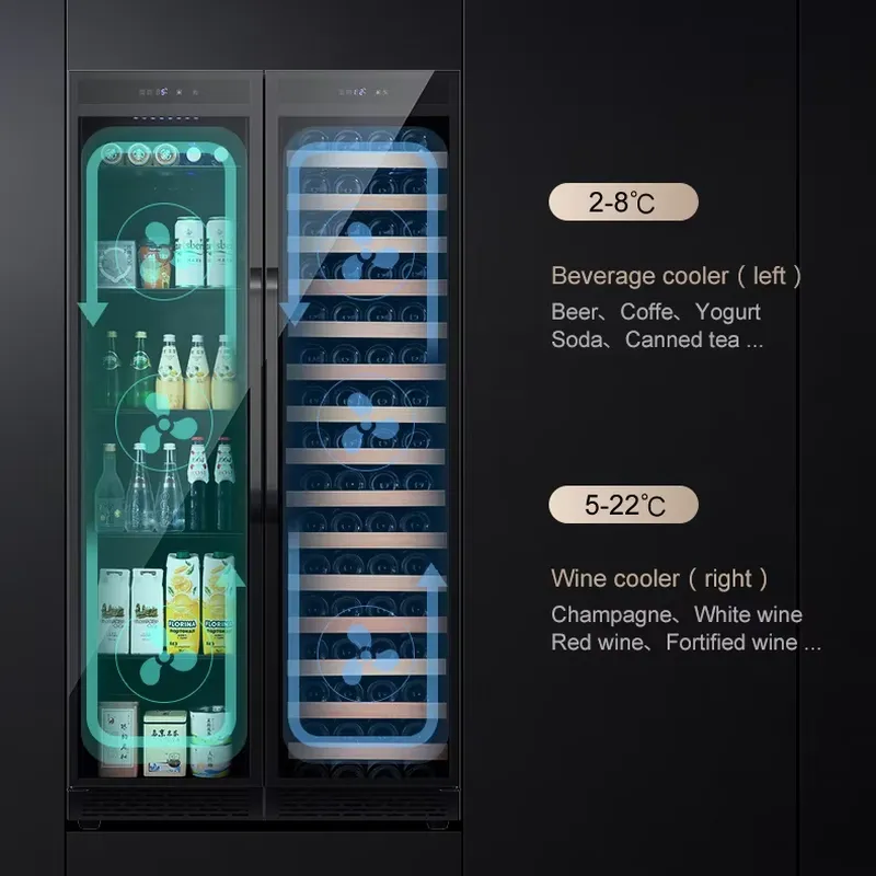 Built In Beverage Fridge Doubl - огляд і ціна Wine And Beer Undercounter Fridge