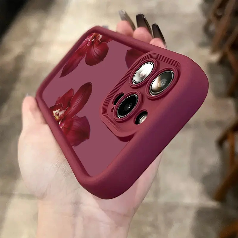 Wine Red Orchid Flower Pattern - огляд і ціна Wine & Beer Shop